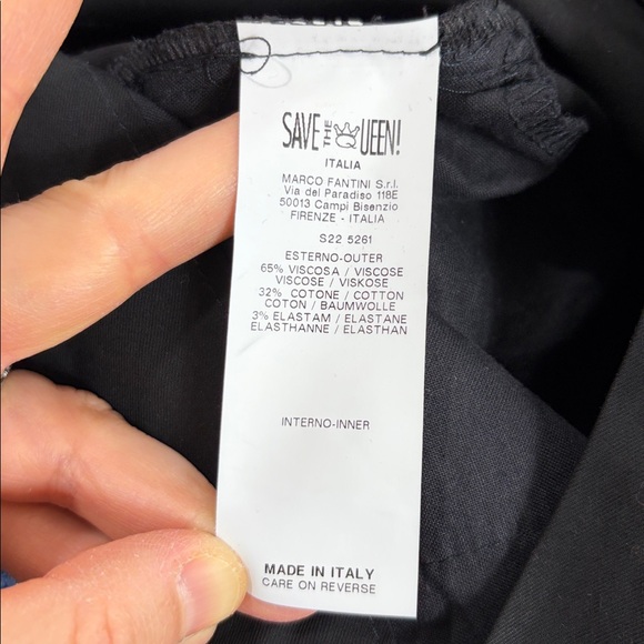 Save The Queen Black Pants with Scrunch ankle Detail Womens Size Small - Picture 8 of 9